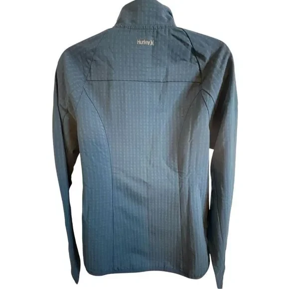 Small #Hurley Light Blue Windbreaker Jacket EUC Casual Outdoors Athletic #windbr - Picture 7 of 7